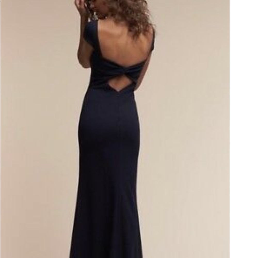 BHLDN Katie May Madison Navy Blue Gown